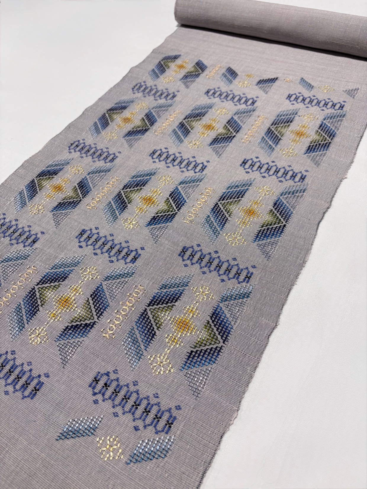 【NEW】 読谷山花織  九寸帯