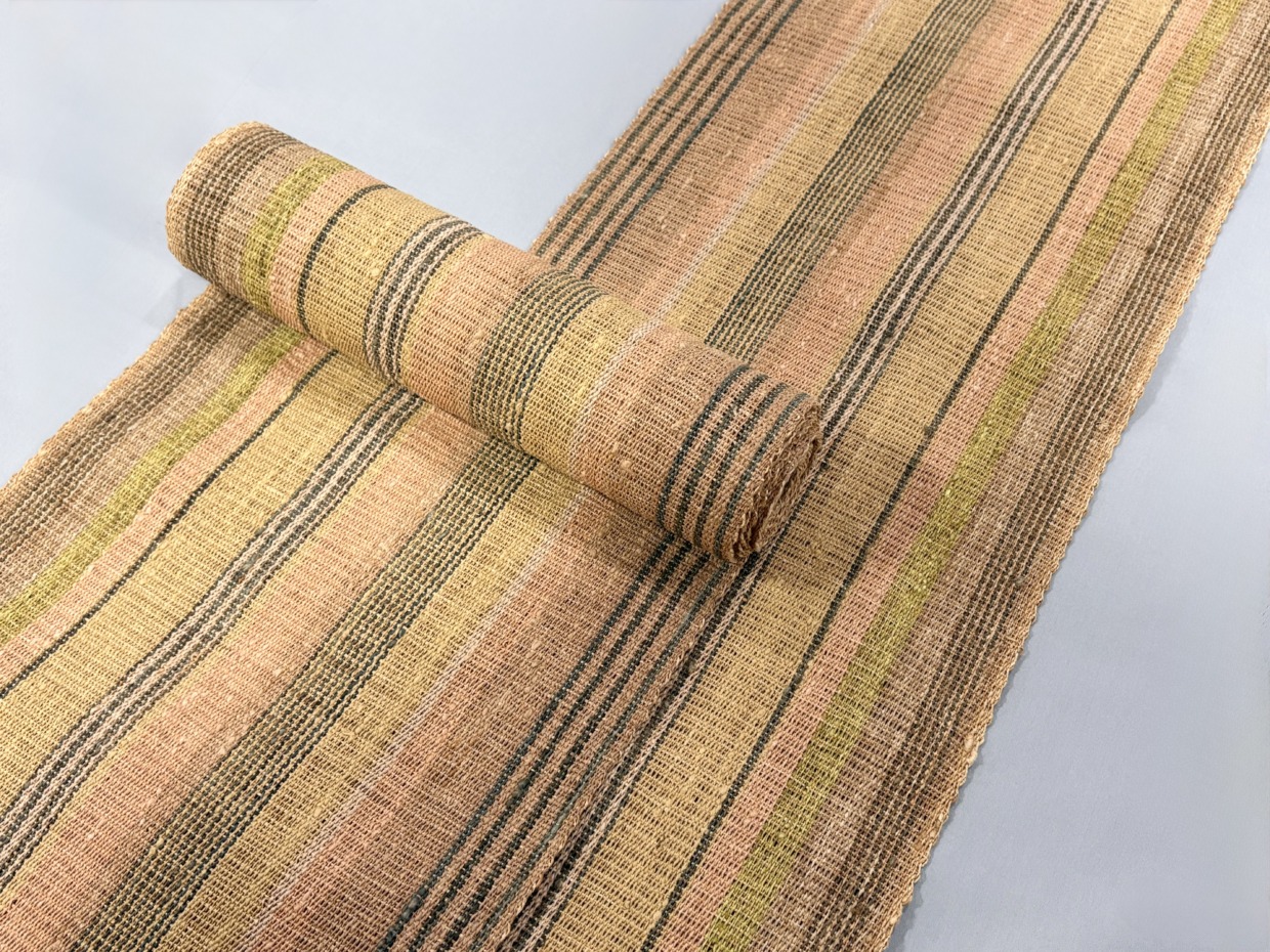 【NEW】青戸泰恵　出雲織・紙布草木染帯地八寸